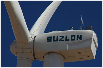 Suzlon肢体下降4％;发布债券的1.92亿卢比股票